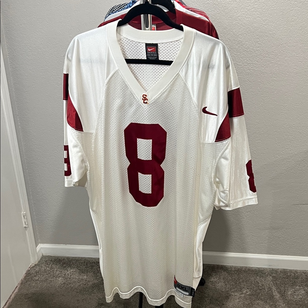 USC Nike White and Red Jersey